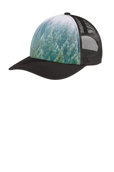 Port Authority     Photo Real Snapback Trucker Cap C950