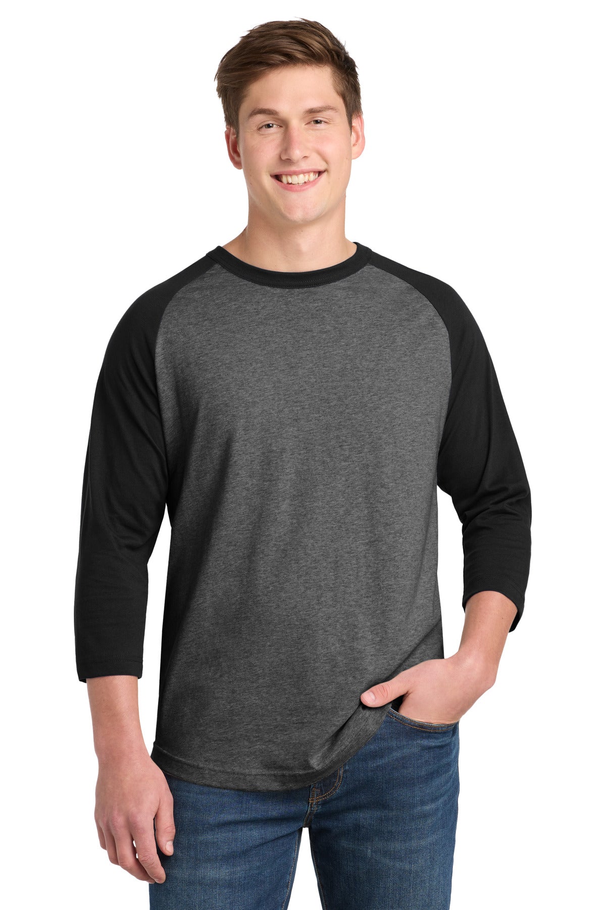 Sport-Tek Men's   Colorblock Raglan Jersey