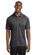 Sport-Tek Men's   Heather Colorblock Contender   Polo