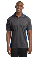 Sport-Tek Men's   Heather Colorblock Contender   Polo