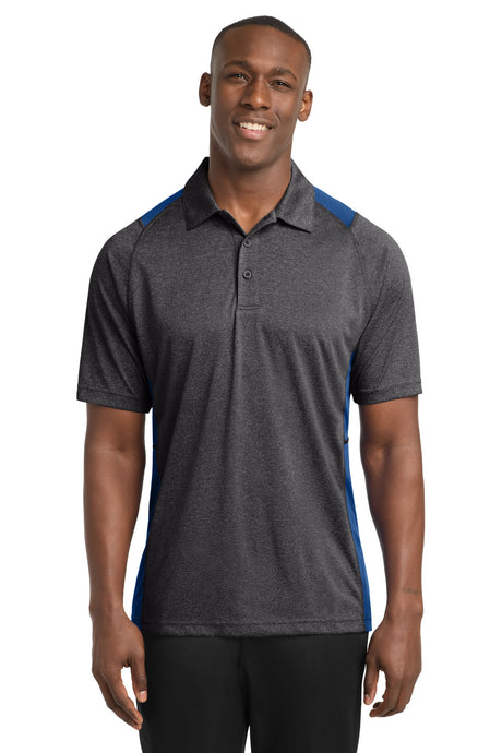 Sport-Tek Men's   Heather Colorblock Contender   Polo