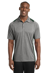 Sport-Tek Men's   Heather Colorblock Contender   Polo