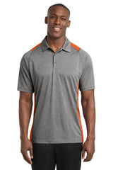 Sport-Tek Men's   Heather Colorblock Contender   Polo