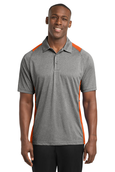 Sport-Tek Men's   Heather Colorblock Contender   Polo