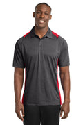 Sport-Tek Men's   Heather Colorblock Contender   Polo