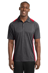 Sport-Tek Men's   Heather Colorblock Contender   Polo