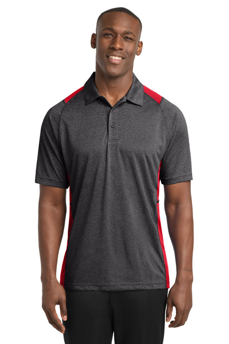 Sport-Tek Men's   Heather Colorblock Contender   Polo