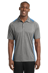Sport-Tek Men's   Heather Colorblock Contender   Polo