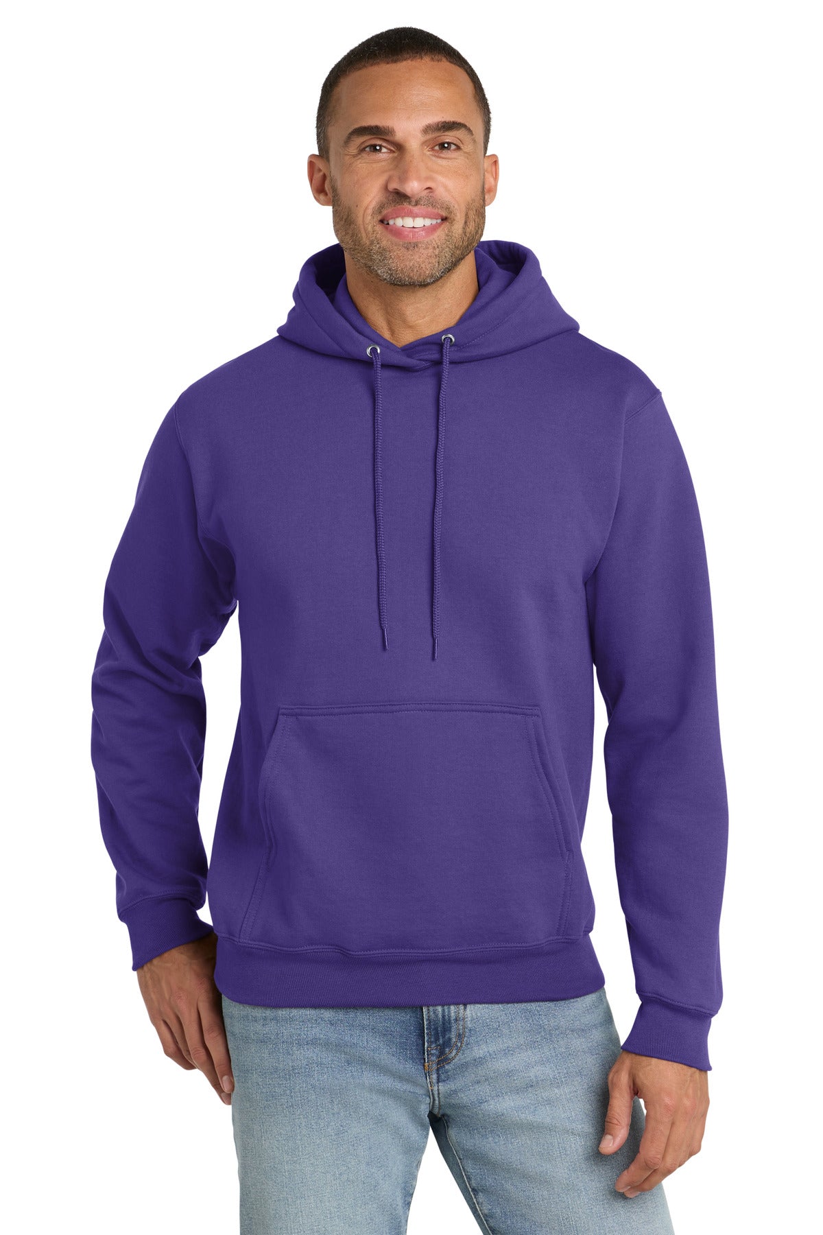 Port & Co Men's   Essential Fleece Pullover Hooded Sweatshirt