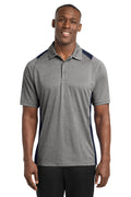 Sport-Tek Men's   Heather Colorblock Contender   Polo
