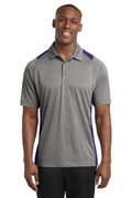 Sport-Tek Men's   Heather Colorblock Contender   Polo