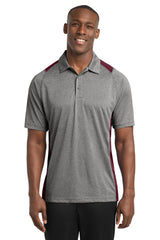 Sport-Tek Men's   Heather Colorblock Contender   Polo