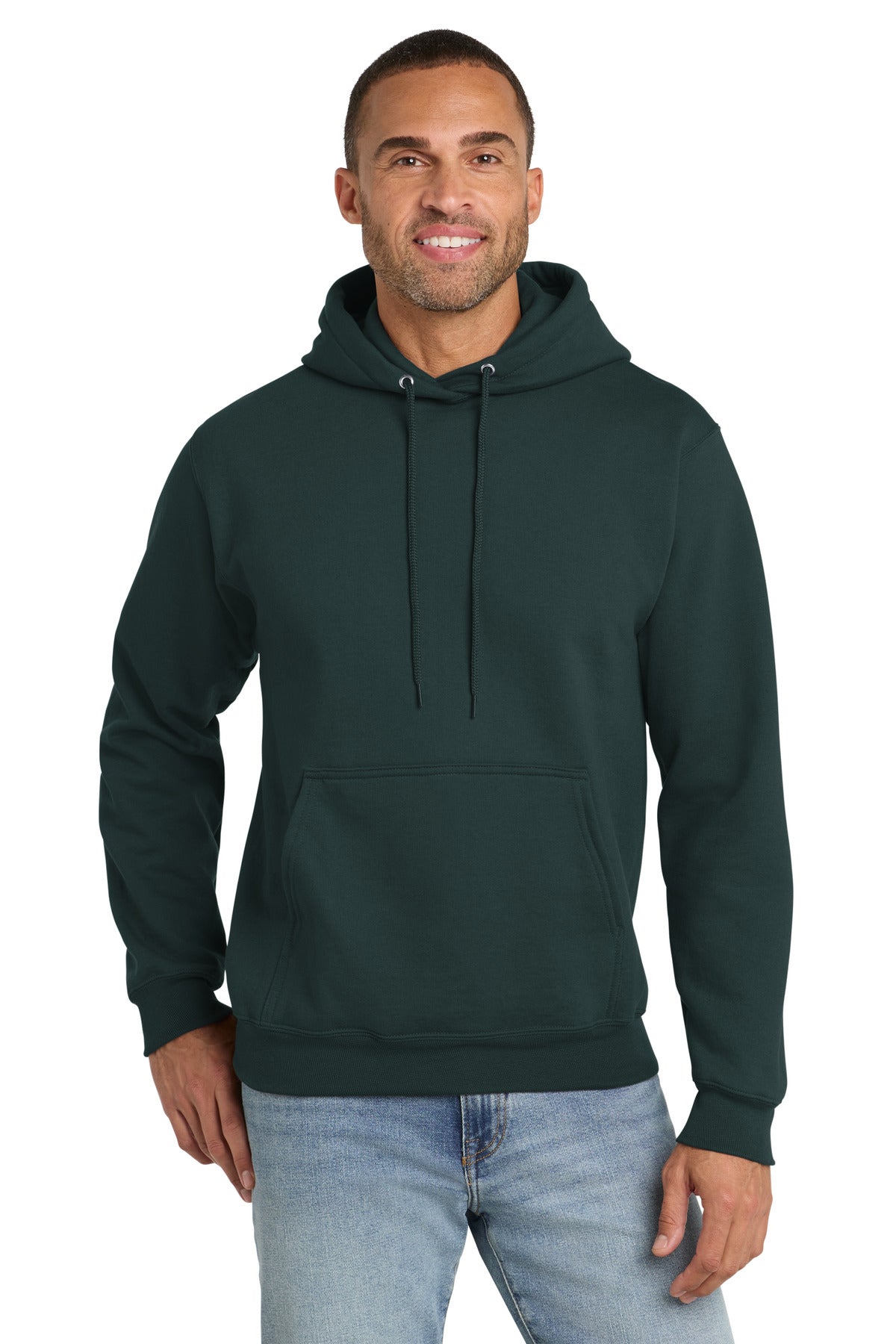Port & Co Men's   Essential Fleece Pullover Hooded Sweatshirt