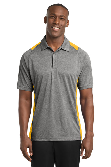 Sport-Tek Men's   Heather Colorblock Contender   Polo