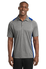 Sport-Tek Men's   Heather Colorblock Contender   Polo