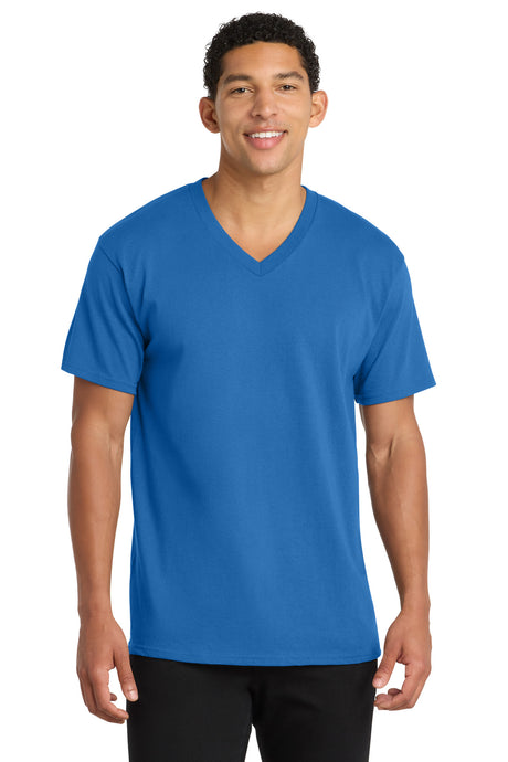 Port & Co Men's   Core Cotton V-Neck Tee