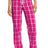 District Women's   Flannel Plaid Pant