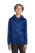 Sport-Tek Youth   Sport-Wick   CamoHex Fleece Hooded Pullover