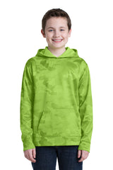 Sport-Tek Youth   Sport-Wick   CamoHex Fleece Hooded Pullover