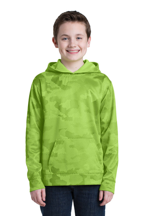 Sport-Tek Youth   Sport-Wick   CamoHex Fleece Hooded Pullover