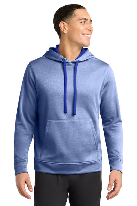 Sport-Tek Men's    PosiCharge    Sport-Wick    Heather Fleece Hooded Pullover