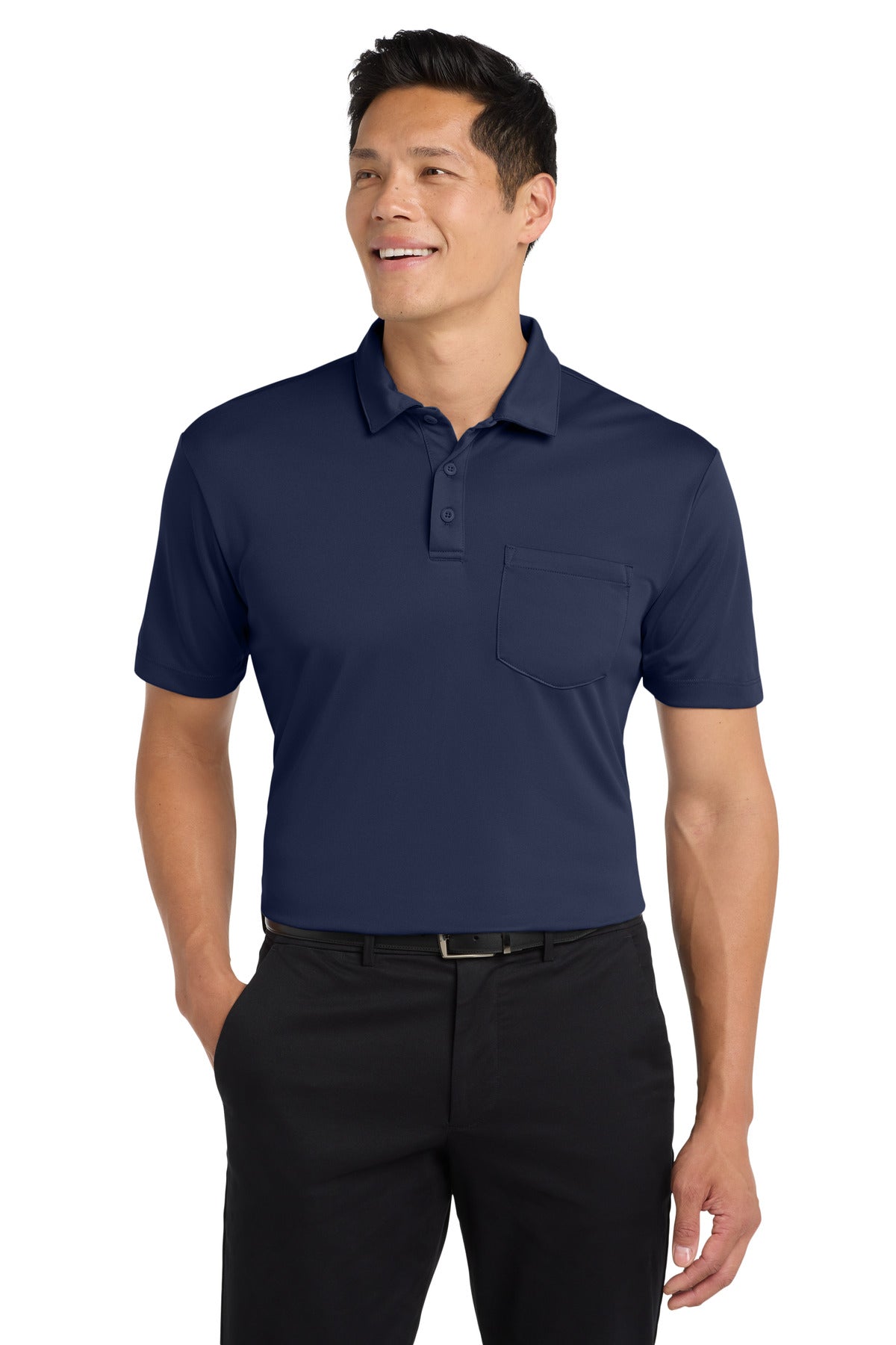 Port Authority Men's   Silk Touch Performance Pocket Polo