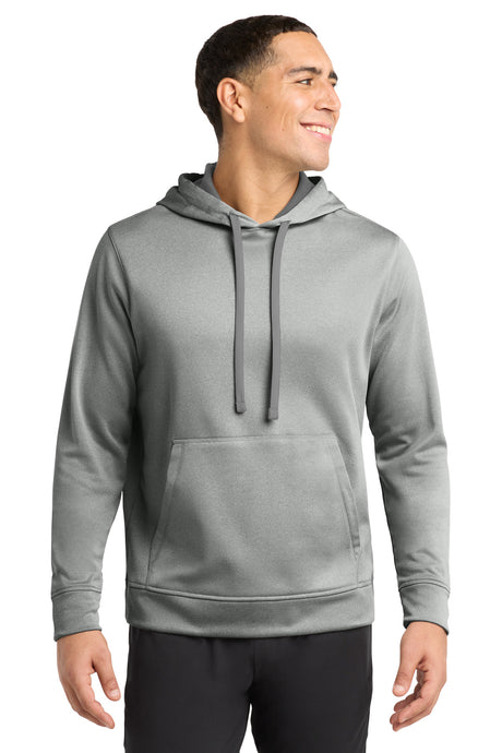 Sport-Tek Men's    PosiCharge    Sport-Wick    Heather Fleece Hooded Pullover