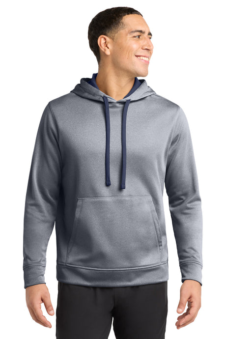 Sport-Tek Men's    PosiCharge    Sport-Wick    Heather Fleece Hooded Pullover