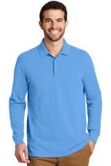 Port Authority Men's   EZCotton   Long Sleeve Polo-1