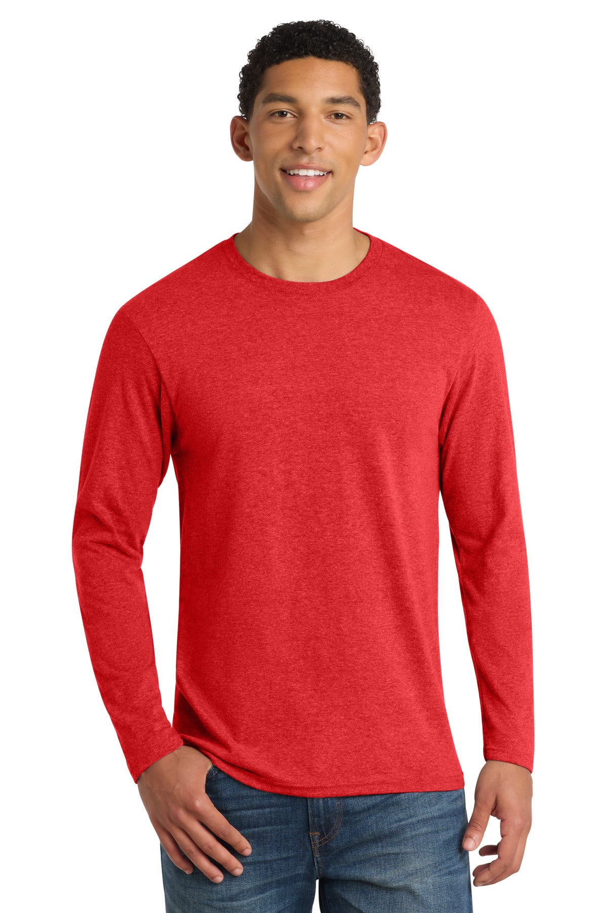 Port & Co Men's   Long Sleeve Fan Favorite    Blend Tee