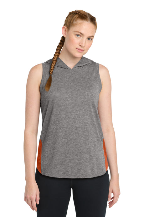 Sport-Tek Women's    PosiCharge    Tri-Blend Wicking Draft Hoodie Tank