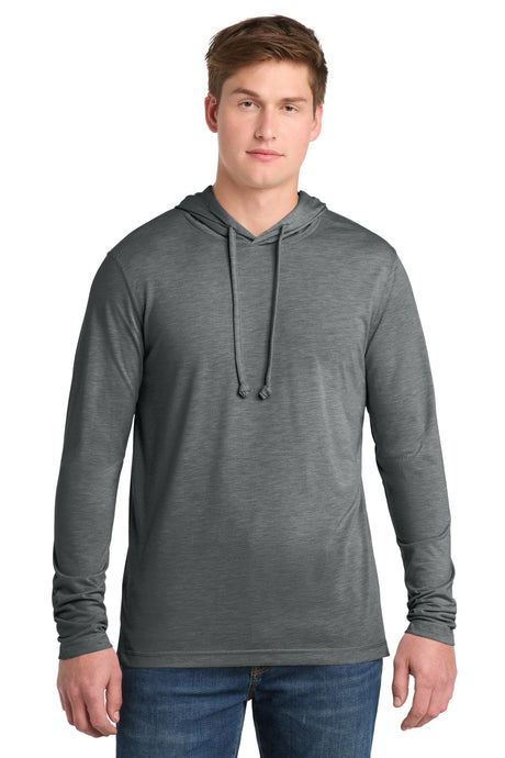 Sport-Tek Men's    PosiCharge    Tri-Blend Wicking Long Sleeve Hoodie ST406