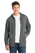 Sport-Tek Men's    PosiCharge    Tri-Blend Wicking Fleece Full-Zip Hooded Jacket ST293