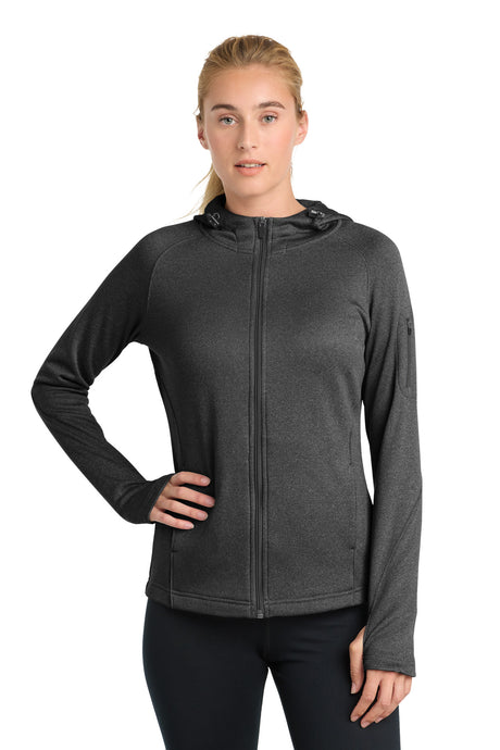 Sport-Tek Women's   Tech Fleece Full-Zip Hooded Jacket