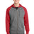 Sport-Tek Men's   Raglan Colorblock Full-Zip Hooded Fleece Jacket