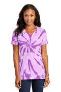 Port & Co Women's   Tie-Dye V-Neck Tee