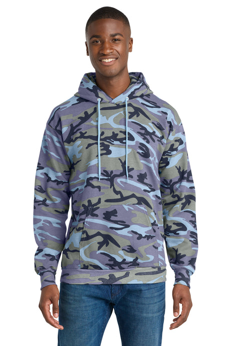Port & Co Men's   Core Fleece Camo Pullover Hooded Sweatshirt