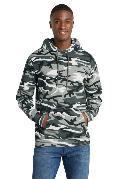 Port & Co Men's   Core Fleece Camo Pullover Hooded Sweatshirt