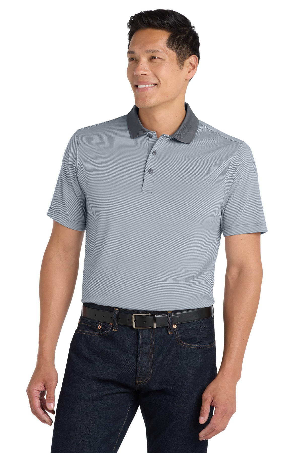 Port Authority Men's   Fine Stripe Performance Polo