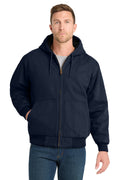 CornerStone Men's   Washed Duck Cloth Insulated Hooded Work Jacket