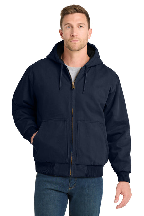 CornerStone Men's   Washed Duck Cloth Insulated Hooded Work Jacket