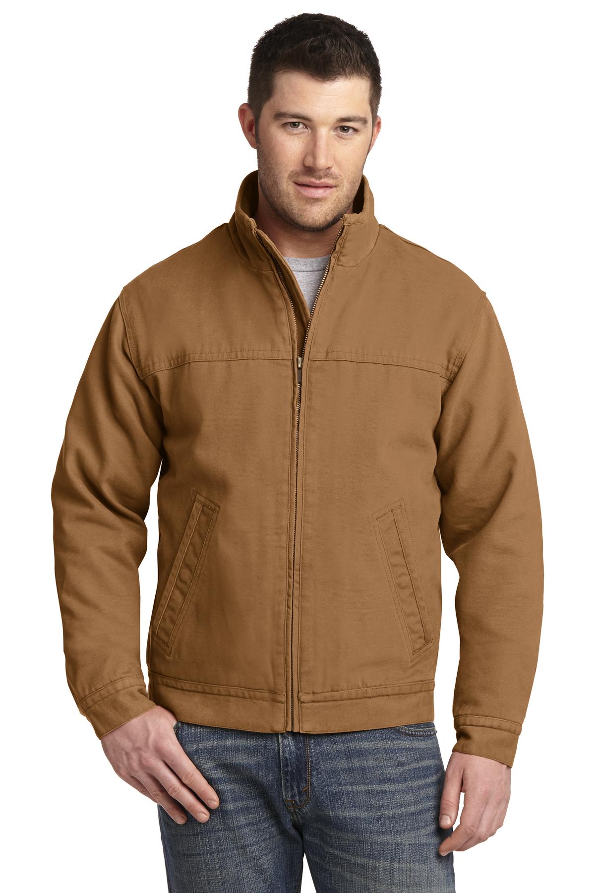 CornerStone Men's   Washed Duck Cloth Flannel-Lined Work Jacket