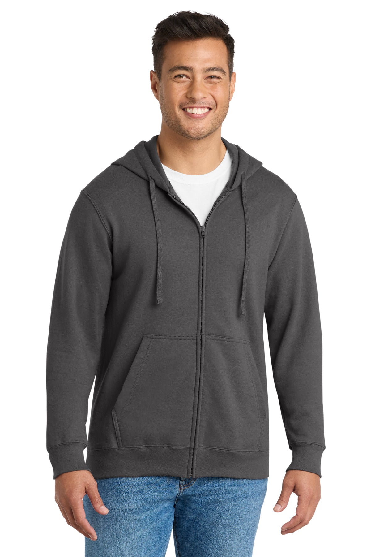 Port & Co Men's   Fan Favorite Fleece Full-Zip Hooded Sweatshirt