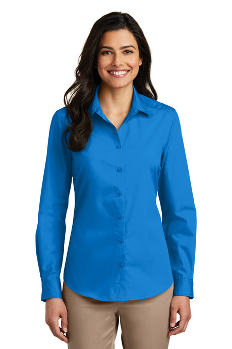Port Authority Women's   Long Sleeve Carefree Poplin Shirt