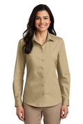Port Authority Women's   Long Sleeve Carefree Poplin Shirt