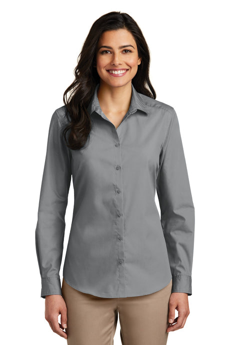 Port Authority Women's   Long Sleeve Carefree Poplin Shirt