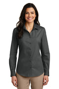 Port Authority Women's   Long Sleeve Carefree Poplin Shirt
