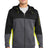 Sport-Tek Men's   Tech Fleece Colorblock Full-Zip Hooded Jacket