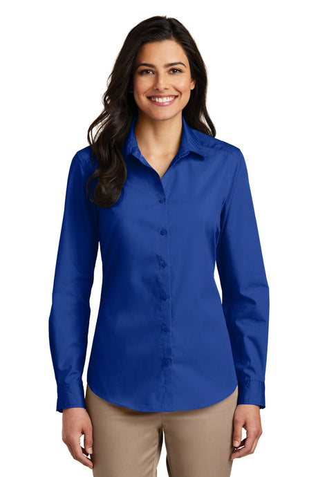 Port Authority Women's   Long Sleeve Carefree Poplin Shirt
