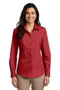 Port Authority Women's   Long Sleeve Carefree Poplin Shirt